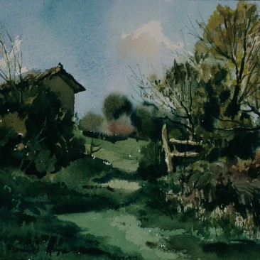 C.07/008 Vereda hacia el monte. Salazar (Burgos) (2-1995) 23x31